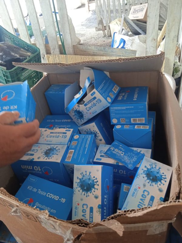 Testes foram descartados pela prefeitura de Rio do Oeste – Foto: Divulga&ccedil;&atilde;o/ND