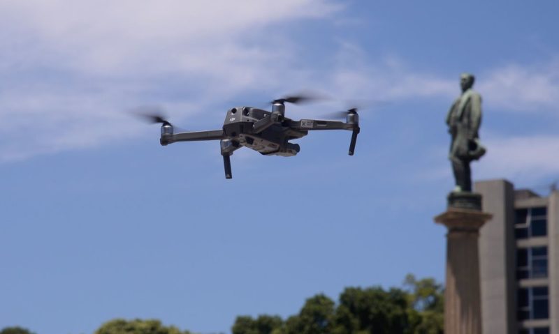 drone sobrevoa Brasília