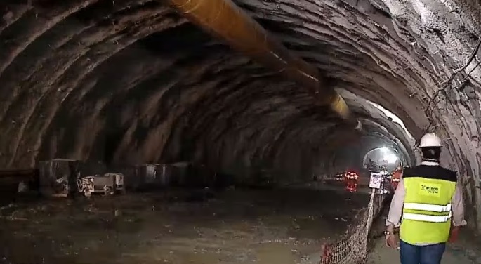 &Eacute; o primeiro dos quatro t&uacute;neis previstos para obra – Foto: Reprodu&ccedil;&atilde;o/NDTV00