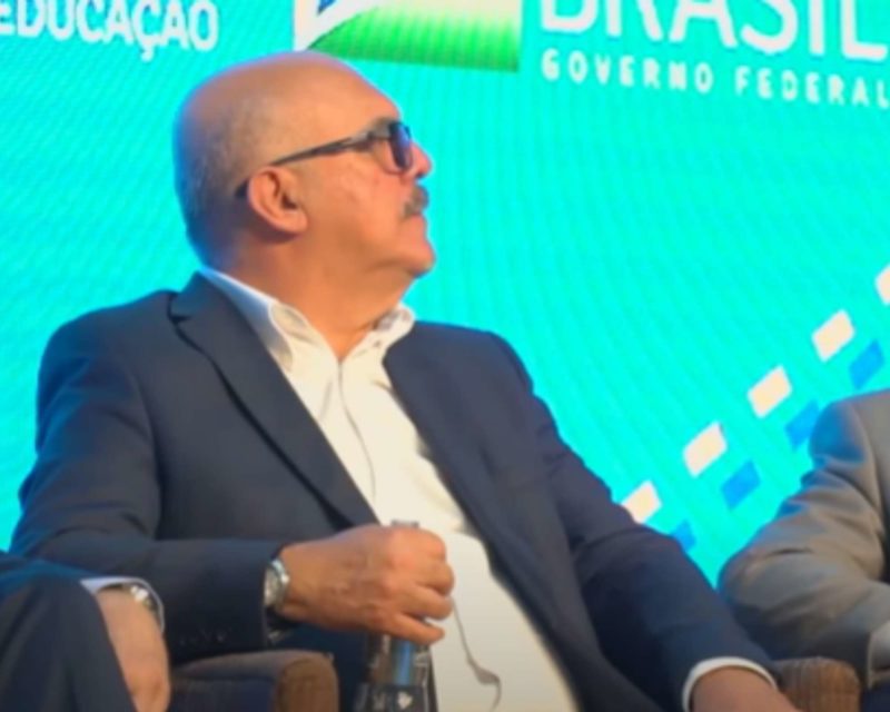 Ministro da Educa&ccedil;&atilde;o Milton Ribeiro, em Santa Catarina – Foto: Reprodu&ccedil;&atilde;o/ND