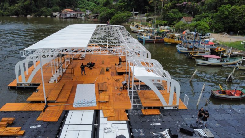 Conhe&ccedil;a nova estrutura no p&iacute;er da barra em Balne&aacute;rio Cambori&uacute; – Foto: Reprodu&ccedil;&atilde;o/Internet