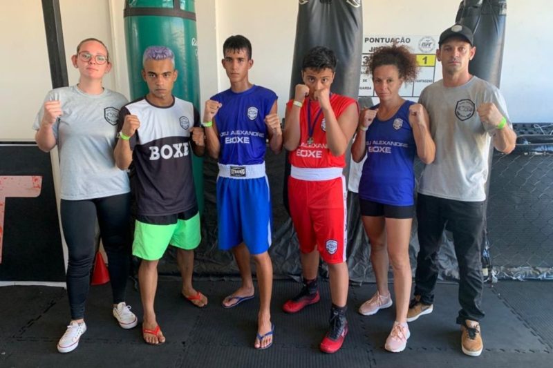 Equipe de S&atilde;o Francisco do Sul participou da 4&ordf; etapa do Cintur&atilde;o de Ouro de Boxe – Foto: Divulga&ccedil;&atilde;o/ND