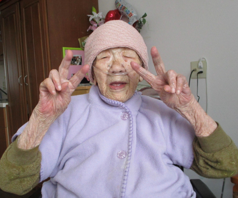 Japonesa Kane Tanaka comemora seus 119 anos – Foto: Internet/Divulga&ccedil;&atilde;o/ND