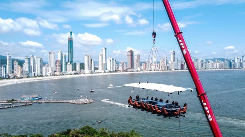 Restaurante a 40 metros de altura em Balne&aacute;rio Cambori&uacute; servir&aacute; refei&ccedil;&otilde;es &agrave; partir de R$ 300 – Foto: Gitanna/Reprodu&ccedil;&atilde;o