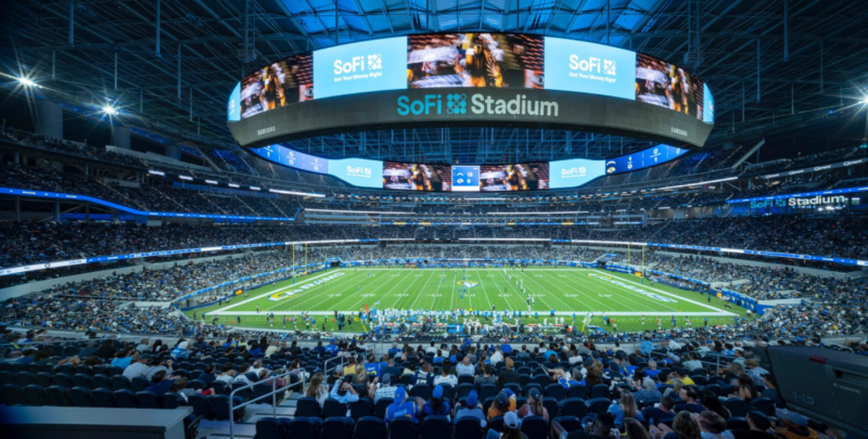 Est&aacute;dio que abrigou 56&deg; edi&ccedil;&atilde;o do Super Bowl teve tel&otilde;es em 360&deg; – Foto: Internet/Reprodu&ccedil;&atilde;o/ND
