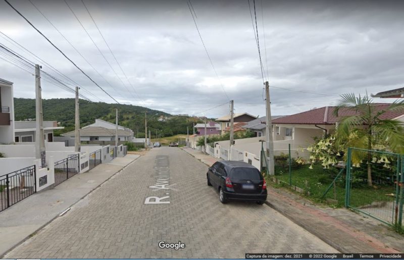 Local onde foi registrado o latroc&iacute;nio, mais ou menos; at&eacute; o momento autoria e motiva&ccedil;&atilde;o n&atilde;o foram reveladas – Foto: Google Street View/Google/divulga&ccedil;&atilde;o