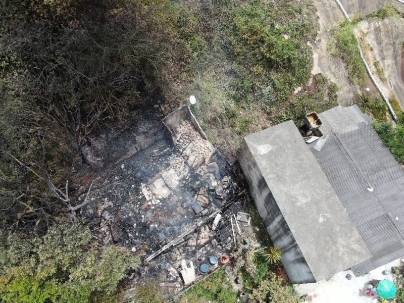 Mais uma casa incendiada em Florianópolis