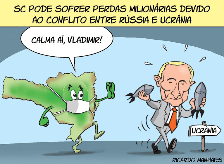 SC pode sofrer perdas milionárias devido ao conflito entre Rússia e