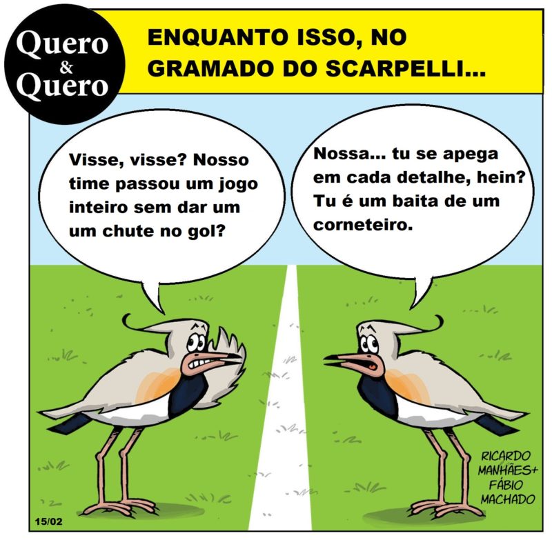 Entre belos rasantes, a &ldquo;corneta&rdquo; da dupla Quero &amp; Quero – Foto: Ricardo Manh&atilde;es+F&aacute;bio Machado/ND