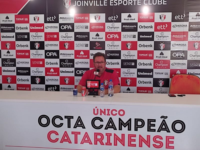 Charles Fischer admite o pior momento da hist&oacute;ria do JEC – Foto: Drika Evarini/ND