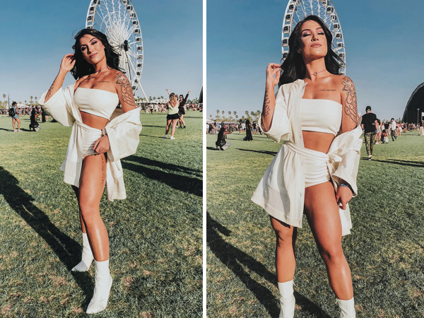 Bianca Andrade, a Boca Rosa, costuma frequentar o festival californiano Coachella – Foto: Reprodu&ccedil;&atilde;o/Instagram