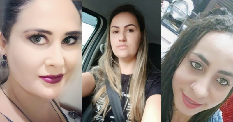 Indira Mihara Felsky Krieger, Cleci Kehl e Jaqueline da Silva foram v&iacute;timas de feminic&iacute;dio em SC – Foto: Montagem/ND