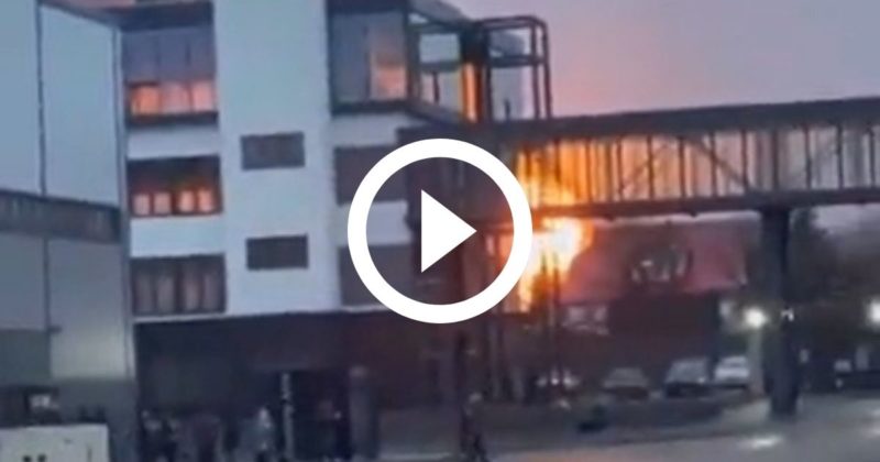 Imagens impressionantes mostram momento em que m&iacute;ssil atinge aeroporto ucraniano – Foto: Reprodu&ccedil;&atilde;o/Focus.jor