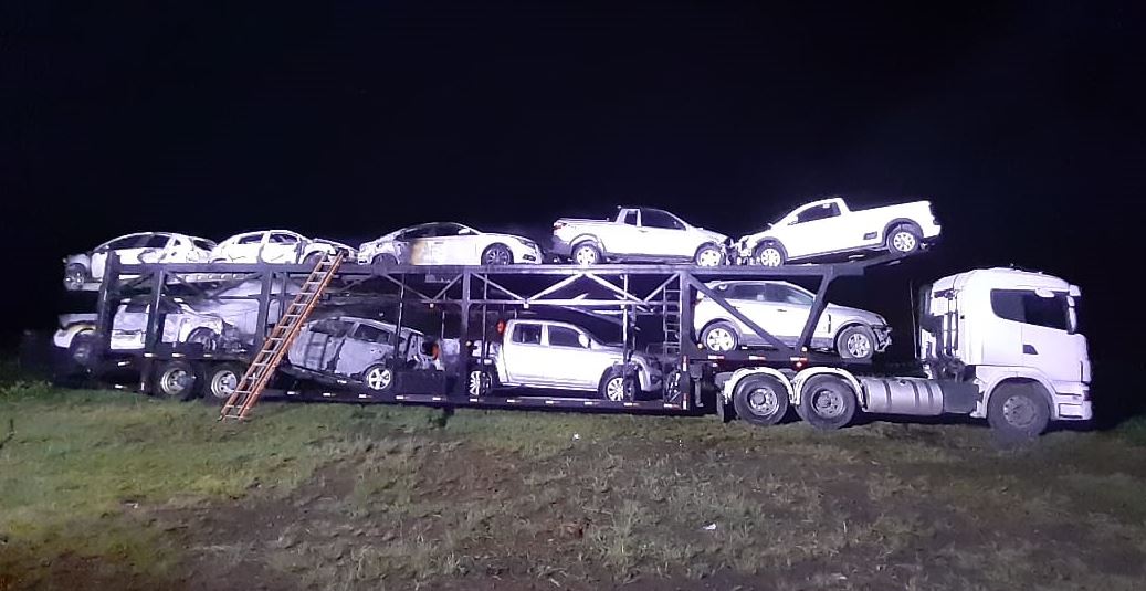 Parte da carga foi salva - Corpo de Bombeiros/ND