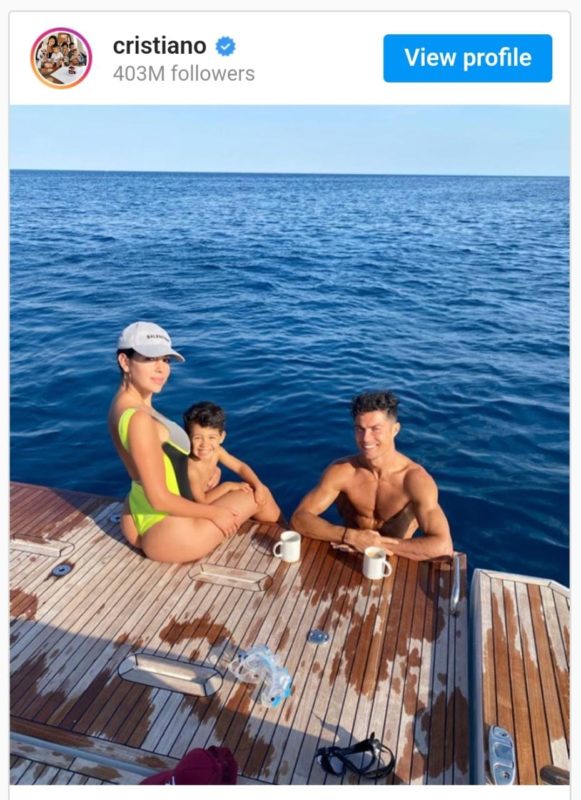 Cristiano Ronaldo tem iate da marca produzido na It&aacute;lia – Reprodu&ccedil;&atilde;o/Redes Sociais /ND