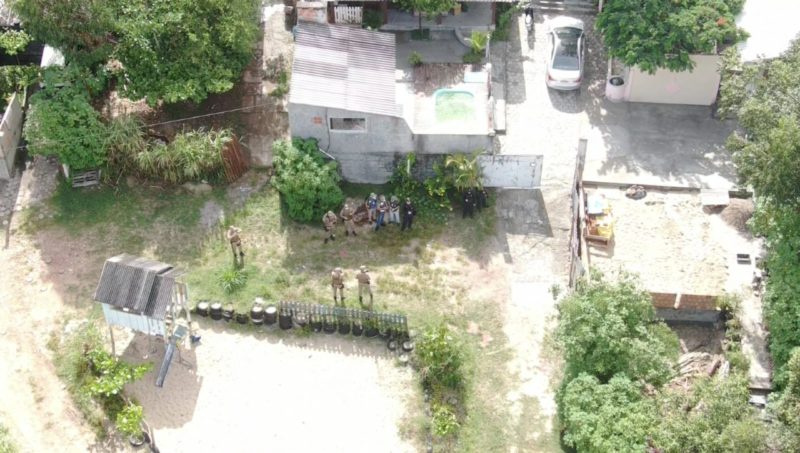 Casas foram autuadas e demolidas em dunas dos Ingleses – Foto: PMF/Divulga&ccedil;&atilde;o/ND