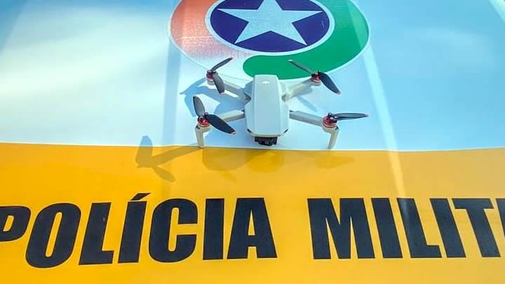 Drones ser&atilde;o olhos da Pol&iacute;cia Rodovi&aacute;ria na rodovia Jorge Lacerda no Vale do Itaja&iacute; – Foto: Divulga&ccedil;&atilde;o/PMRv-SC/ND