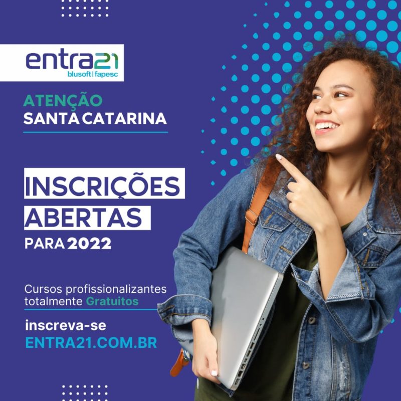 Entra21 est&aacute; com as inscri&ccedil;&otilde;es abertas para 2022 – Foto: Divulga&ccedil;&atilde;o
