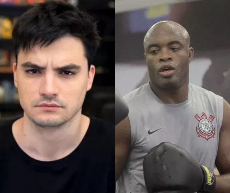 Ap&oacute;s luta entre Whindersson e Pop&oacute;, f&atilde;s pedem Anderson Silva X Felipe Neto: ‘eu aceito’ – Foto: Reprodu&ccedil;&atilde;o/Rodrigo Coca