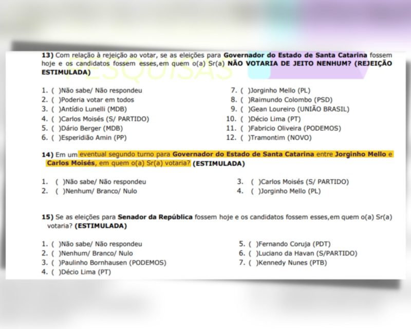 Apenas um cen&aacute;rio de segundo turno &eacute; consultado – Foto: Reprodu&ccedil;&atilde;o/ND