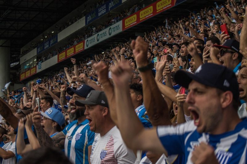 A for&ccedil;a que vem das arquibancadas nos momentos dif&iacute;ceis. – Foto: Ava&iacute; FC/fboficial/ND