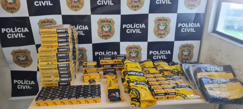 Polícia apreende: as peças motocicletas roubadas estão avaliadas em R$ 300 mil