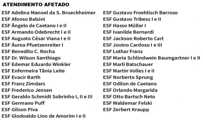 Situa&ccedil;&atilde;o dos ESFs (Estrat&eacute;gia de Sa&uacute;de da Fam&iacute;lia) na pr&oacute;xima segunda-feira (07) devido mobiliza&ccedil;&atilde;o de servidores – Foto: Reprodu&ccedil;&atilde;o/Internet/ND