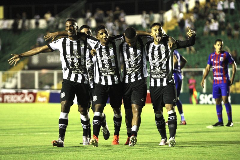 Figueirense na boa vit&oacute;ria diante do Marc&iacute;lio Dias.&nbsp; – Foto: Patrick Floriani/FFC/divulga&ccedil;&atilde;o