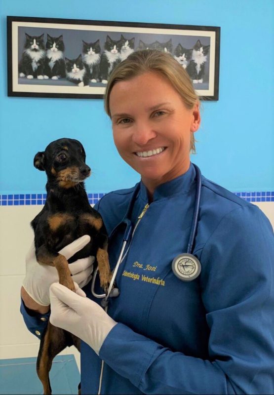Dra. Josi Maldaner com um de seus pacientes – Foto: Divulga&ccedil;&atilde;o/ND