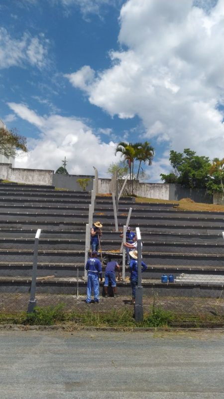 Segundo a FME, capacidade atual do est&aacute;dio &eacute; de 4100 lugares – Foto: Jean Pablo Cardoso/ Esporte Campe&atilde;o/ND