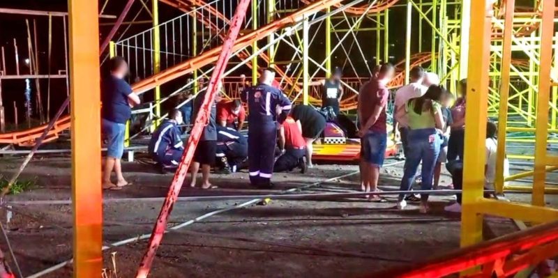 V&iacute;timas receberam primeiros socorros no local&nbsp; – Foto: Renato Dias/Correio do Imb&eacute;/Especial/Divulga&ccedil;&atilde;o/ND