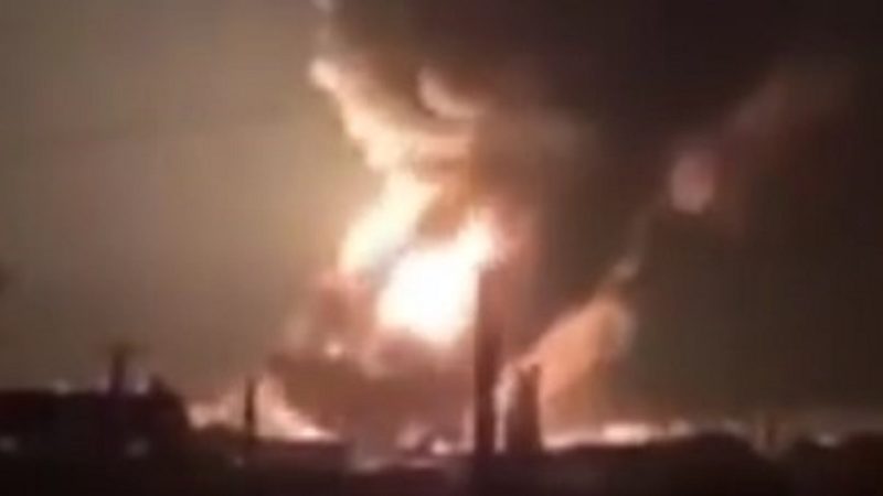 Bombardeios em Kharkiv, segunda maior cidade da Ucr&acirc;nia neste domingo (27) – Foto: Reprodu&ccedil;&atilde;o Twitter