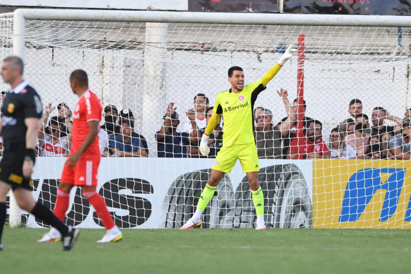 Goleiro Keiller foi bem em seu retorno ao clube – Foto: Ricardo Duarte/Inter/Divulga&ccedil;&atilde;o