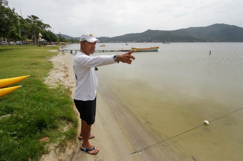 Lagoa da Concei&ccedil;&atilde;o &eacute; o local de trabalho e casa de Xavier – Foto: Leo Munhoz/ND