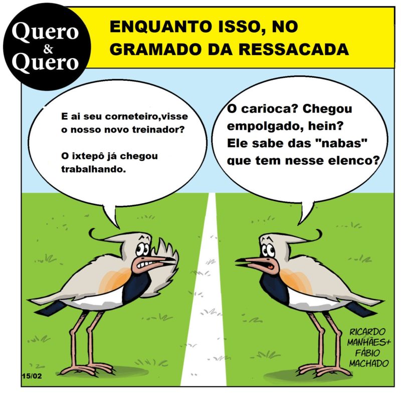 Entre belos rasantes, a &ldquo;corneta&rdquo; da dupla Quero &amp; Quero – Foto: Ricardo Manh&atilde;es = F&aacute;bio Machado/ND