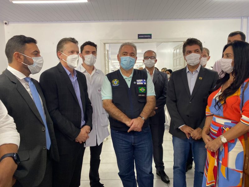 Ministro Marcelo Queiroga inaugurou UPA em Crici&uacute;ma nesta sexta-feira – Foto: Manuela Silva/Divulga&ccedil;&atilde;o ND