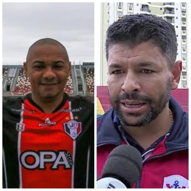 Dupla que infernizou defesas, hoje curte os campeonatos de futev&ocirc;lei no Litoral Norte : Montagem/Divulga&ccedil;&atilde;o/ND