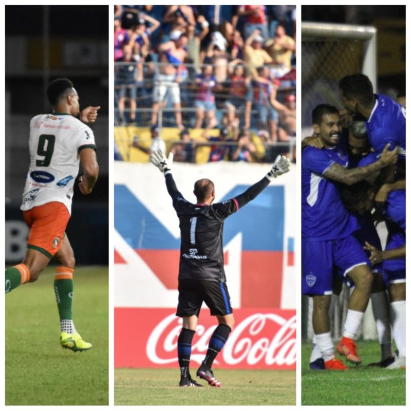 Cambori&uacute;, Marinheiro e Barra em rodada inspirada – Foto: Montagem Divulga&ccedil;&atilde;o/Clubes