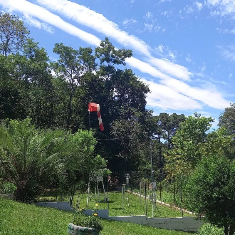 Fen&ocirc;meno visto de Guatambu – Foto: Piter Scheuer/Divulga&ccedil;&atilde;o/ND