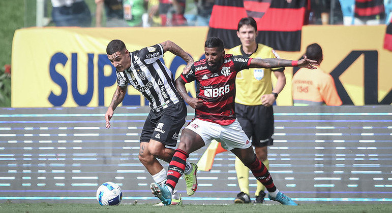 Galo e Flamengo fizeram jogo de quatro gols no tempo regulamentar &#8211; Foto: Pedro Souza/Atlético-MG/ND