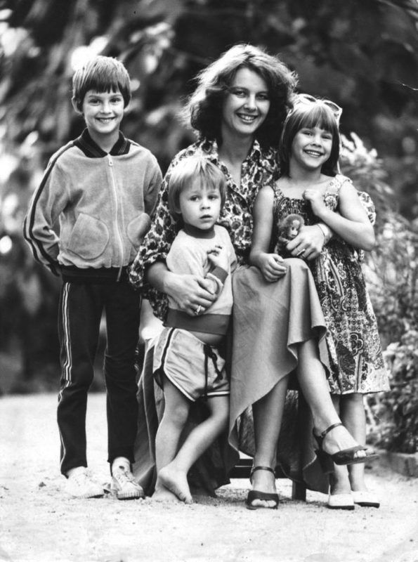 Pedro Roberto, Eduardo Teodoro e Rafaela Hering Bell. – Foto: Arquivo familiar