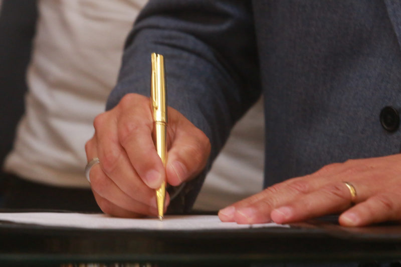 Prefeitos aderiram ao projeto nesta segunda-feira (31) – Foto: Julio Cavalheiro/Secom