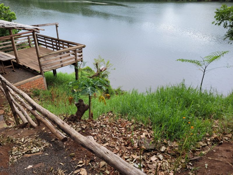 Homem arrastou o corpo de Iraci at&eacute; o rio Uruguai – Foto: Pol&iacute;cia Civil/ND