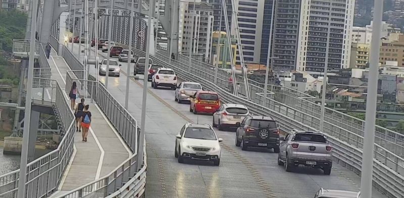 Regra para a ponte Herc&iacute;lio Luz vai mudar nos dias do Carnaval – Foto: Twitter oficial SSP SC/ND