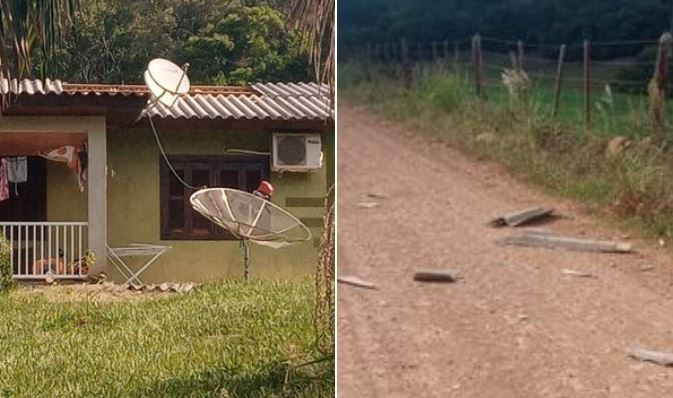 Destelhamento foi registrado na linha Pinheirinho, no interior de Princesa – Foto: Prefeitura de Princesa/ND