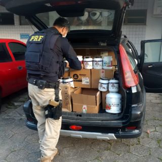 Suplementos vencidos ser&atilde;o descartados em aterro sanit&aacute;rio – Foto: Divulga&ccedil;&atilde;o/PRF/ND