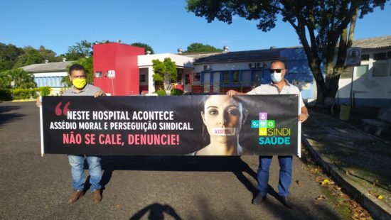 Sindisaúde protesta contra demissões de funcionários em hospital do Sul
