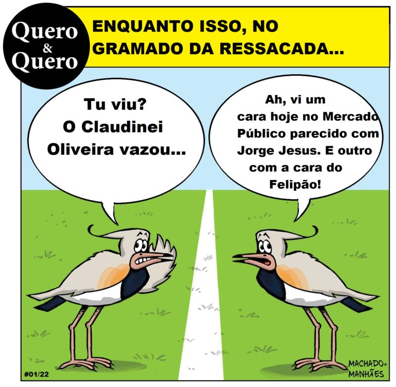 Entre belos rasantes, a &ldquo;corneta&rdquo; da dupla Quero &amp; Quero. – Foto: Ricardo Manh&atilde;es/Fabio Machado/ND