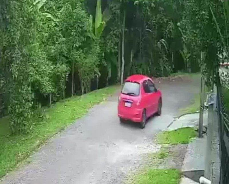 Carro cai de barranco após motorista esquecer de acionar o freio em Blumenau