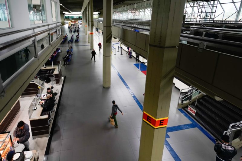Terminal Rodovi&aacute;rio Rita Maria, em Florian&oacute;polis – Foto: Ricardo Wolffenb&uuml;ttel/Secom/Divulga&ccedil;&atilde;o/ND